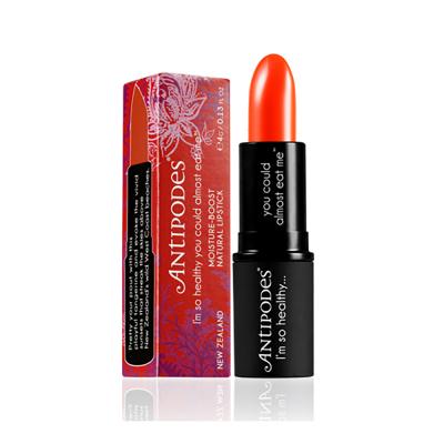 Antipodes Moisture-Boost Natural Lipstick Piha Beach Tangerine 4g